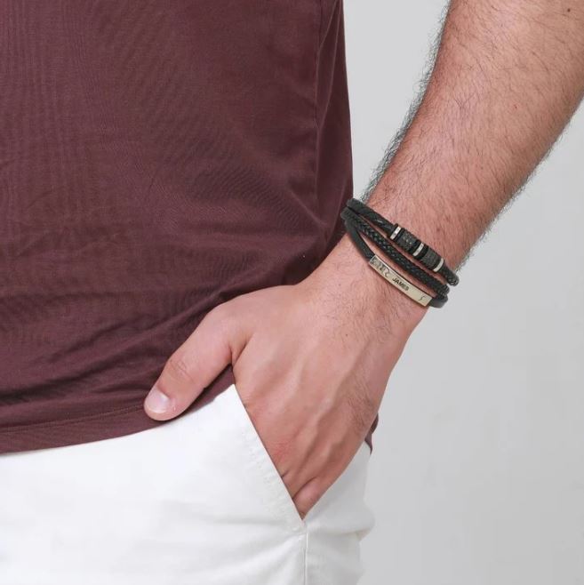 To My Grandson – Forever Together Name Bracelet