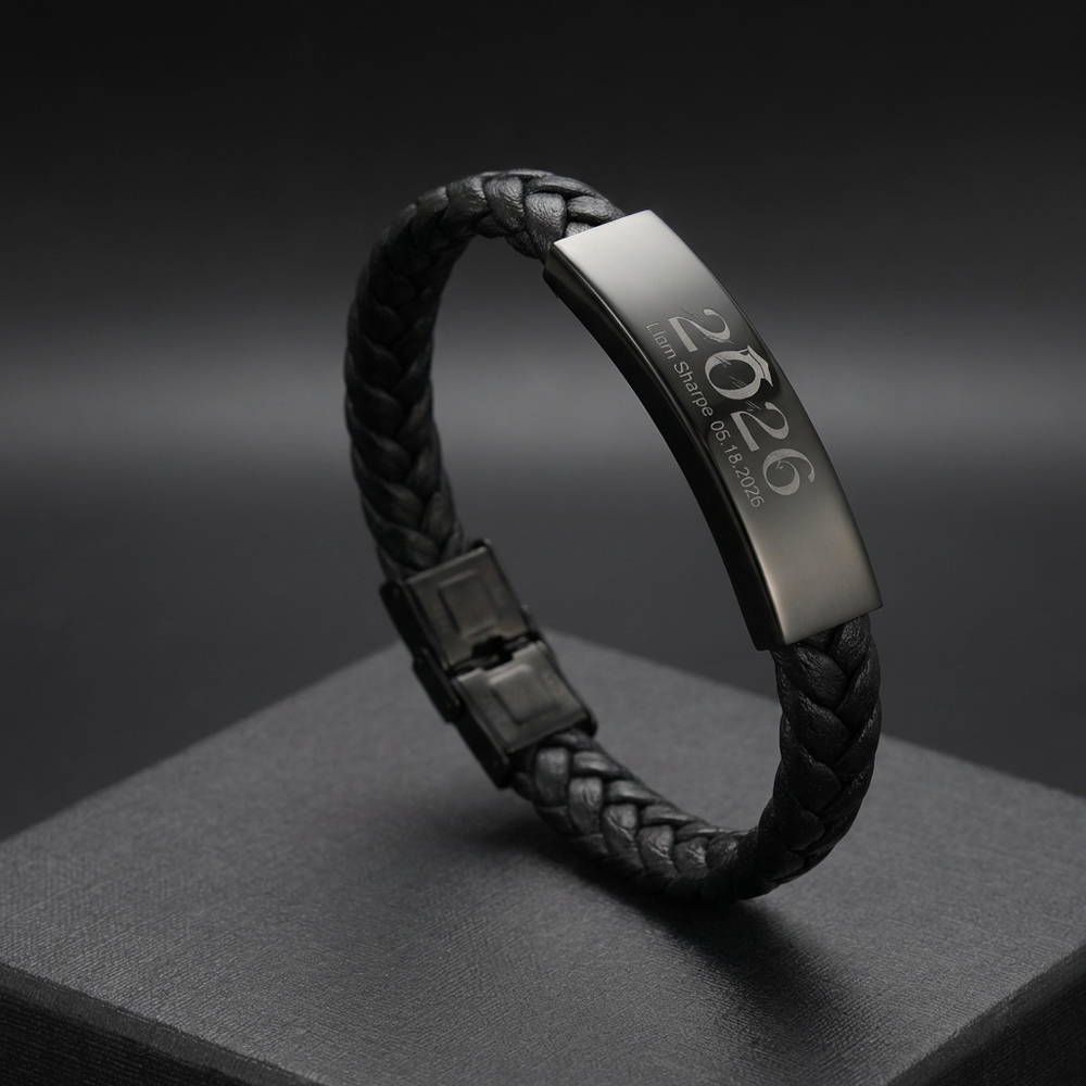 Son's Personalized Graduation Milestone Bracelet