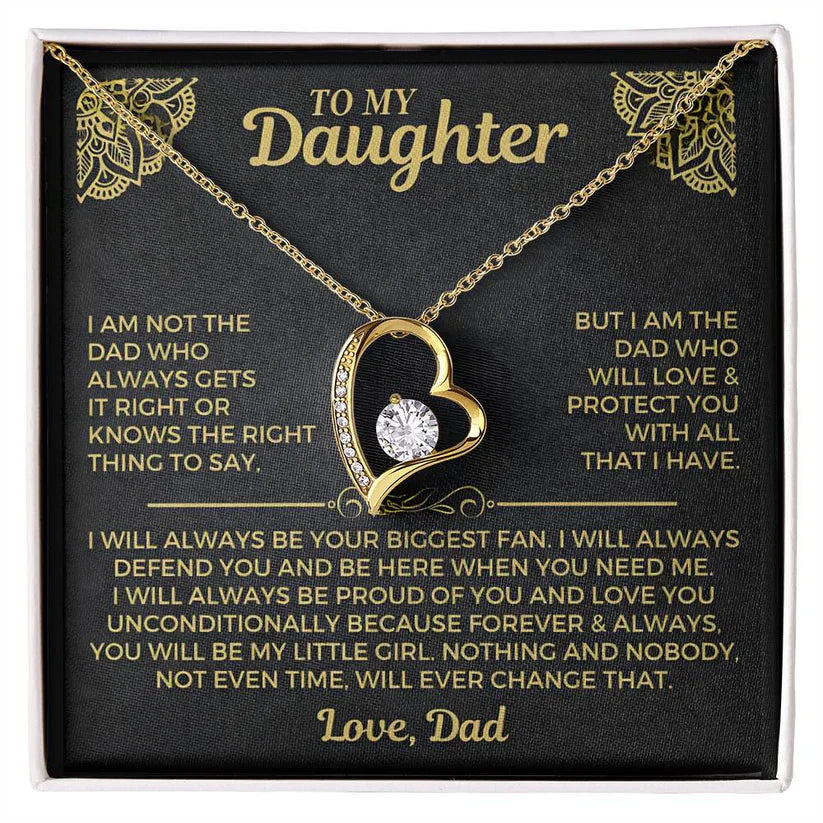 Forever My Little Girl – Daughter Necklace from Dad
