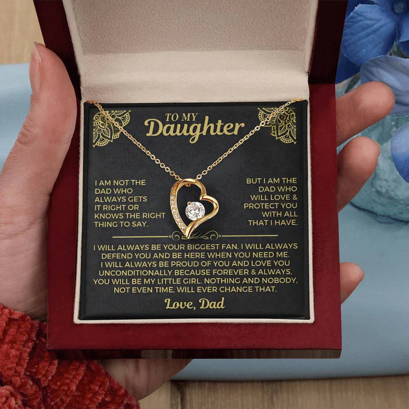 Forever My Little Girl – Daughter Necklace from Dad