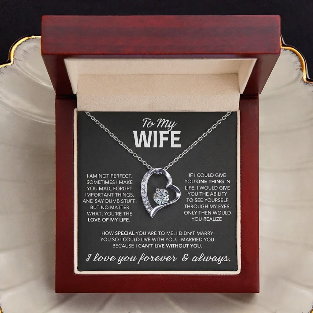 To My Wife Necklace - Love Of My Life - Gift from Husband
