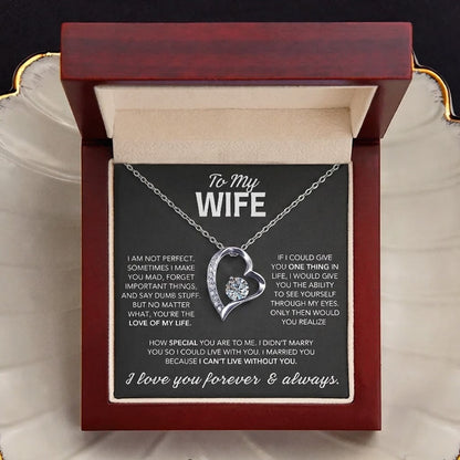 To My Wife Necklace - Love Of My Life - Gift from Husband