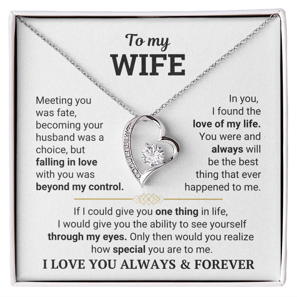 To My Wife – The Love of My Life Necklace