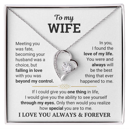To My Wife – The Love of My Life Necklace