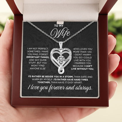 To My Wife – I Love You Forever Necklace