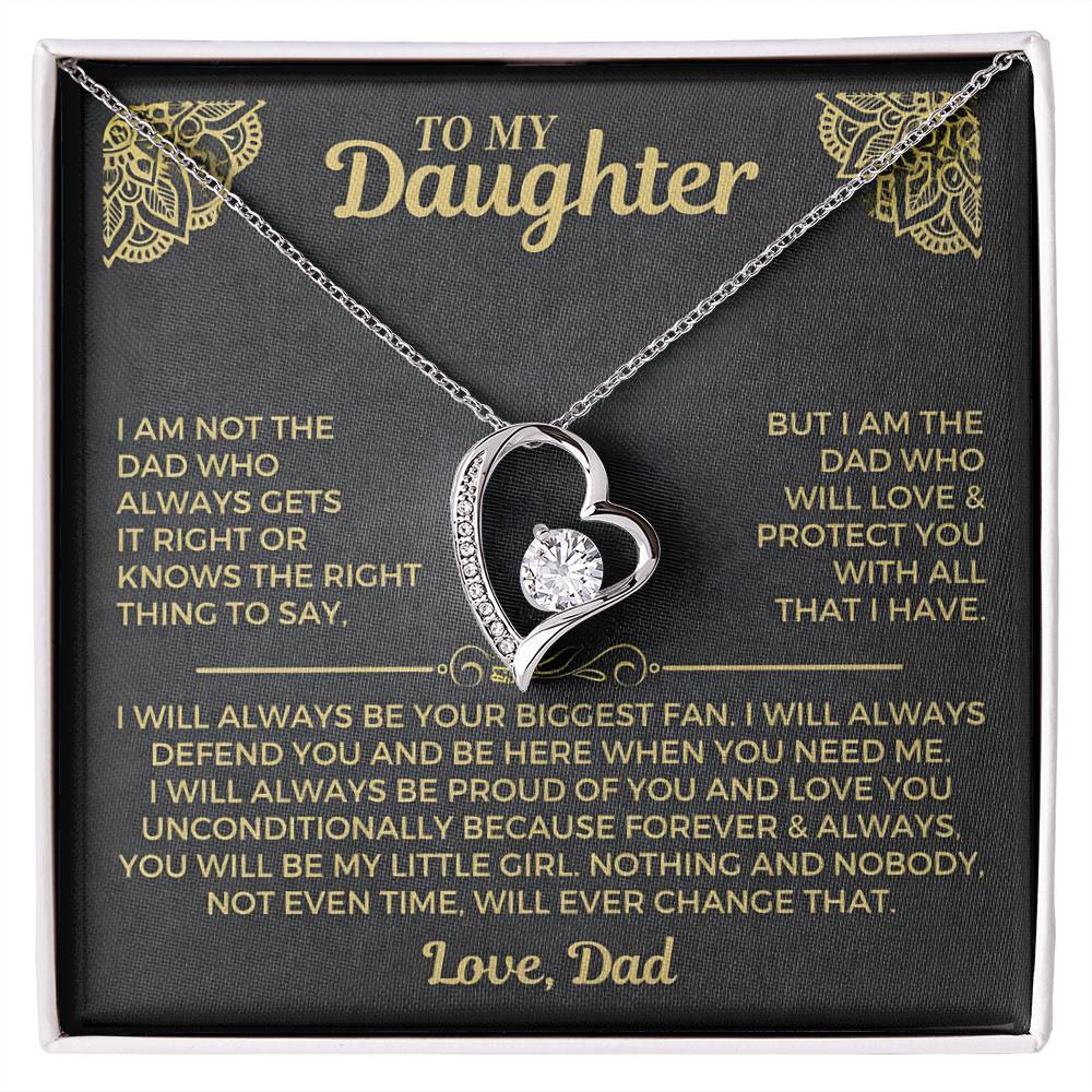Forever My Little Girl – Daughter Necklace from Dad