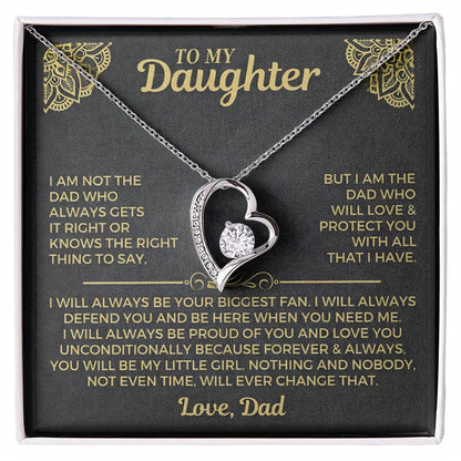 Forever My Little Girl – Daughter Necklace from Dad