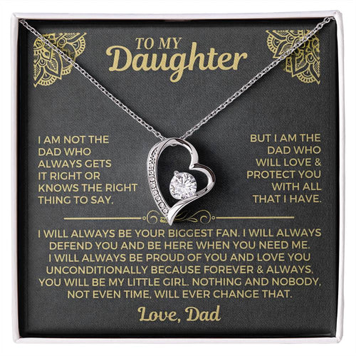 Forever My Little Girl – Daughter Necklace from Dad