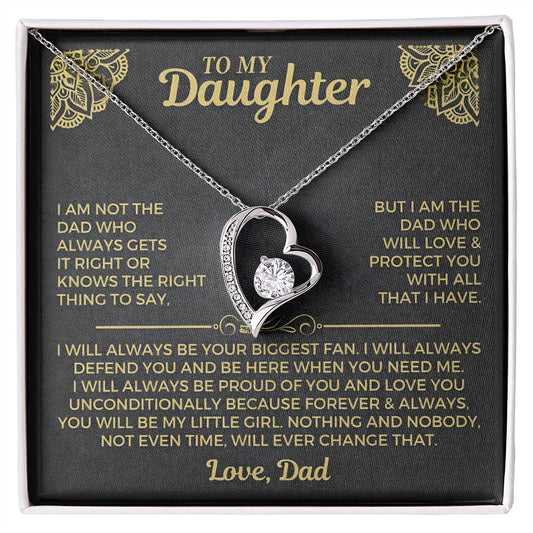 Forever My Little Girl – Daughter Necklace from Dad