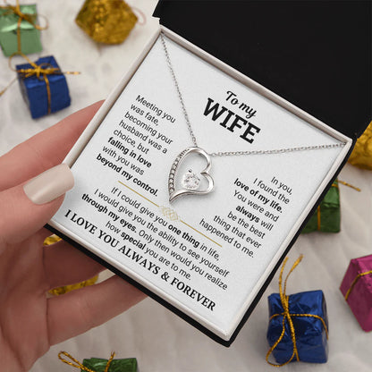To My Wife – The Love of My Life Necklace