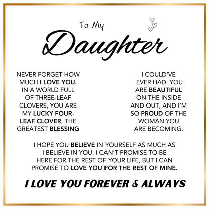 To My Daughter - Forever Lucky Charm – Heart Box