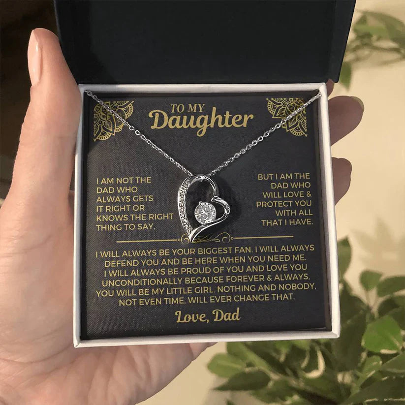 Forever My Little Girl – Daughter Necklace from Dad