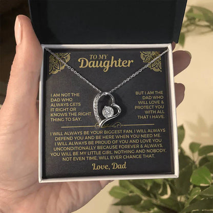 Forever My Little Girl – Daughter Necklace from Dad