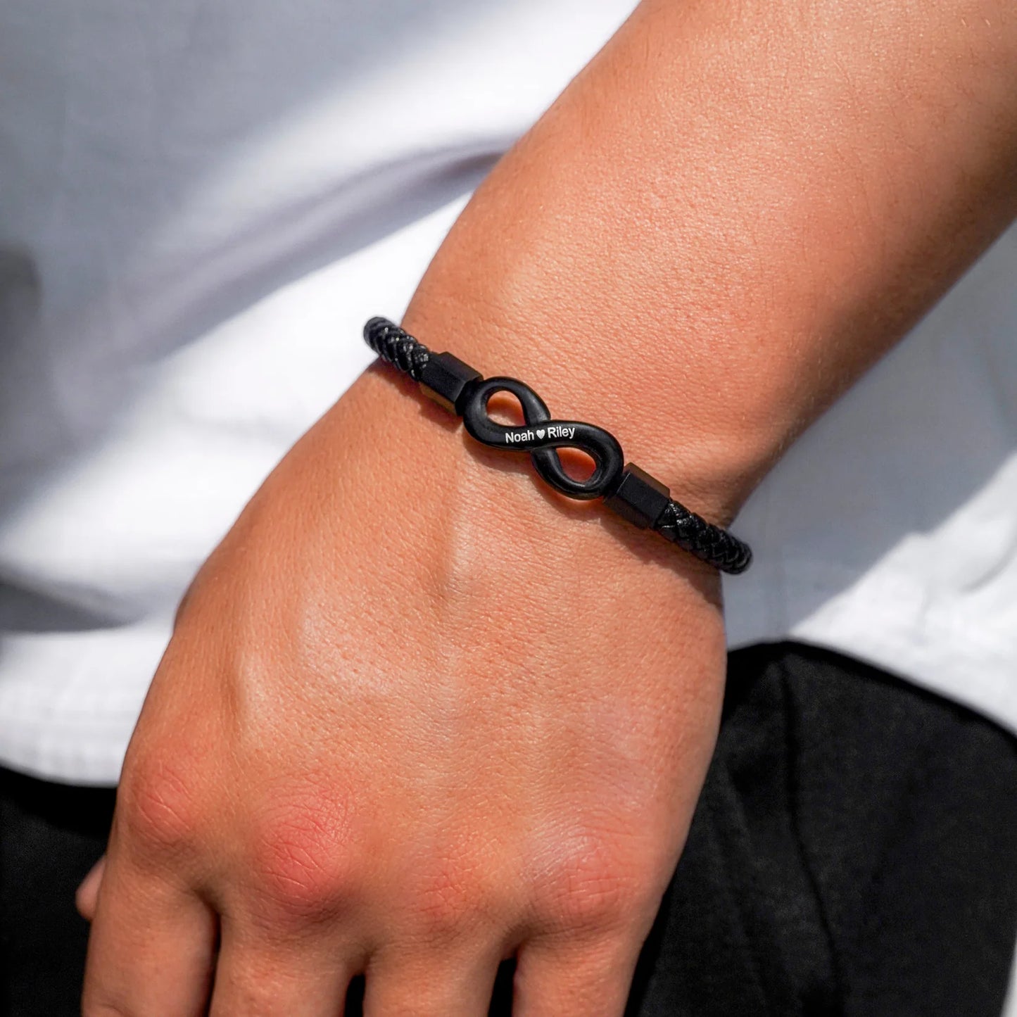 “To The Man I Love” Infinity Personalized Bracelet