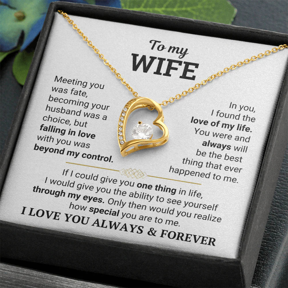 To My Wife – The Love of My Life Necklace