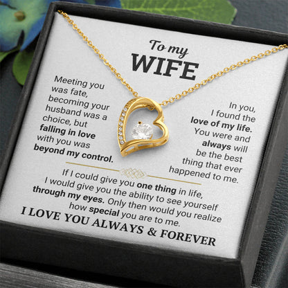To My Wife – The Love of My Life Necklace