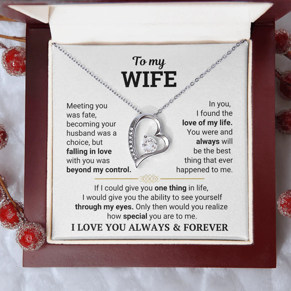 To My Wife – The Love of My Life Necklace