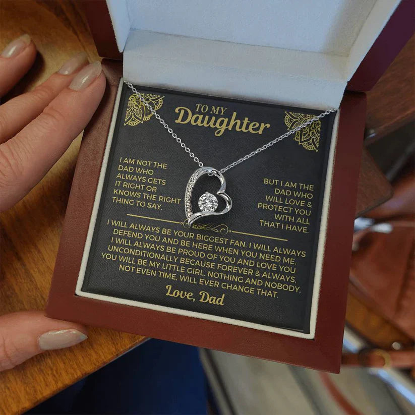 Forever My Little Girl – Daughter Necklace from Dad