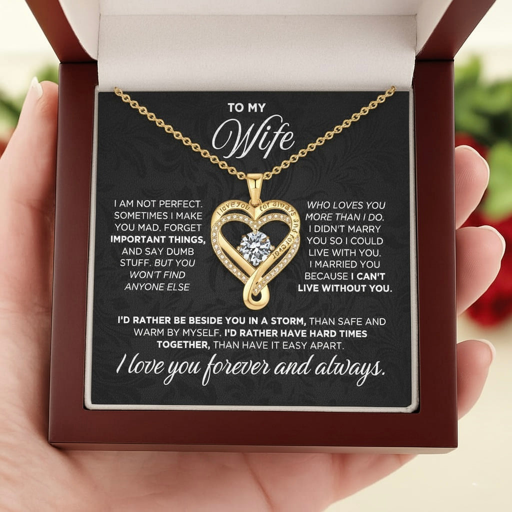 To My Wife – I Love You Forever Necklace
