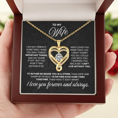 To My Wife – I Love You Forever Necklace