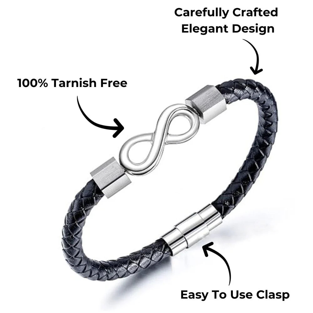“To The Man I Love” Infinity Personalized Bracelet