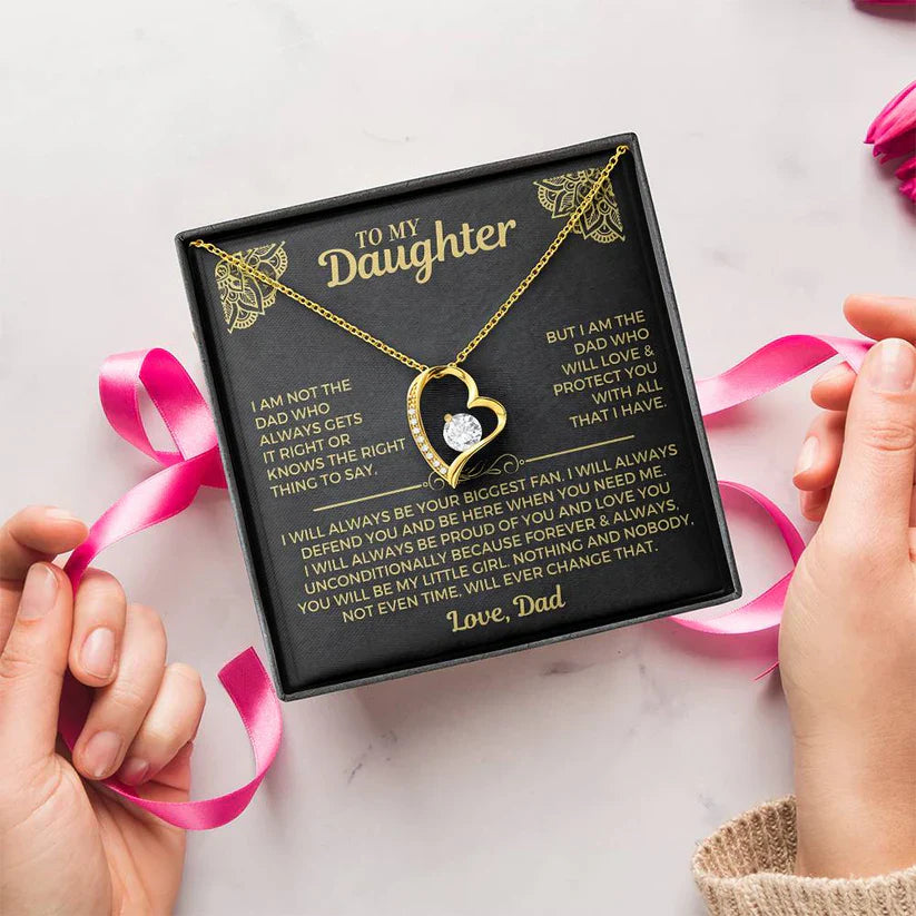 Forever My Little Girl – Daughter Necklace from Dad