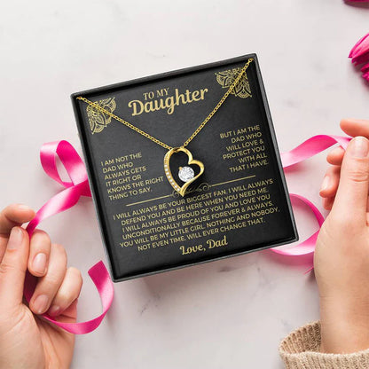 Forever My Little Girl – Daughter Necklace from Dad