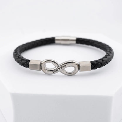 “To The Man I Love” Infinity Personalized Bracelet