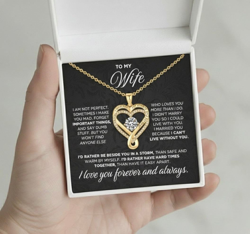 To My Wife – I Love You Forever Necklace