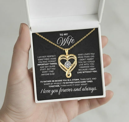 To My Wife – I Love You Forever Necklace