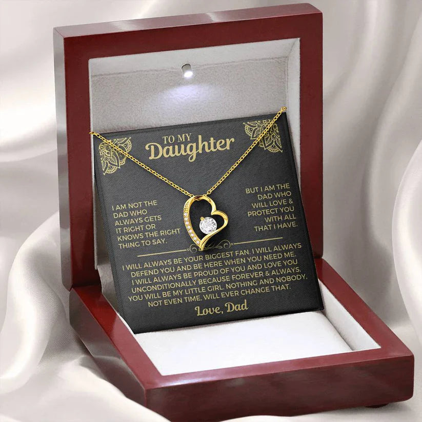 Forever My Little Girl – Daughter Necklace from Dad