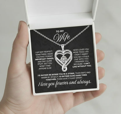 To My Wife – I Love You Forever Necklace
