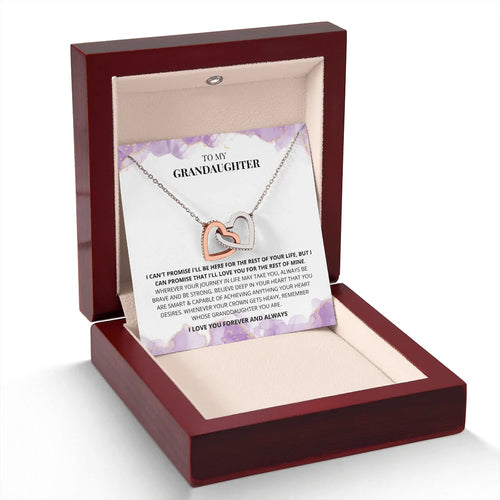 To My Granddaughter – Interlocking Hearts Necklace