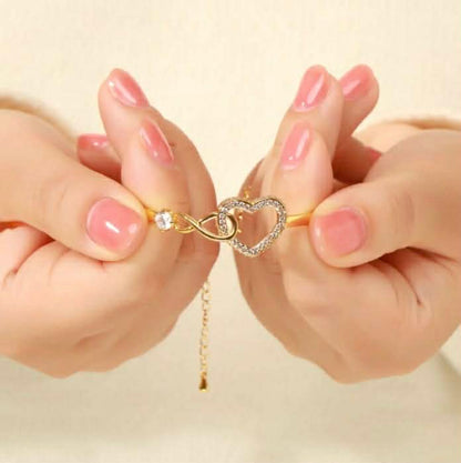 Mother Daughter – Infinity Heart Bracelet