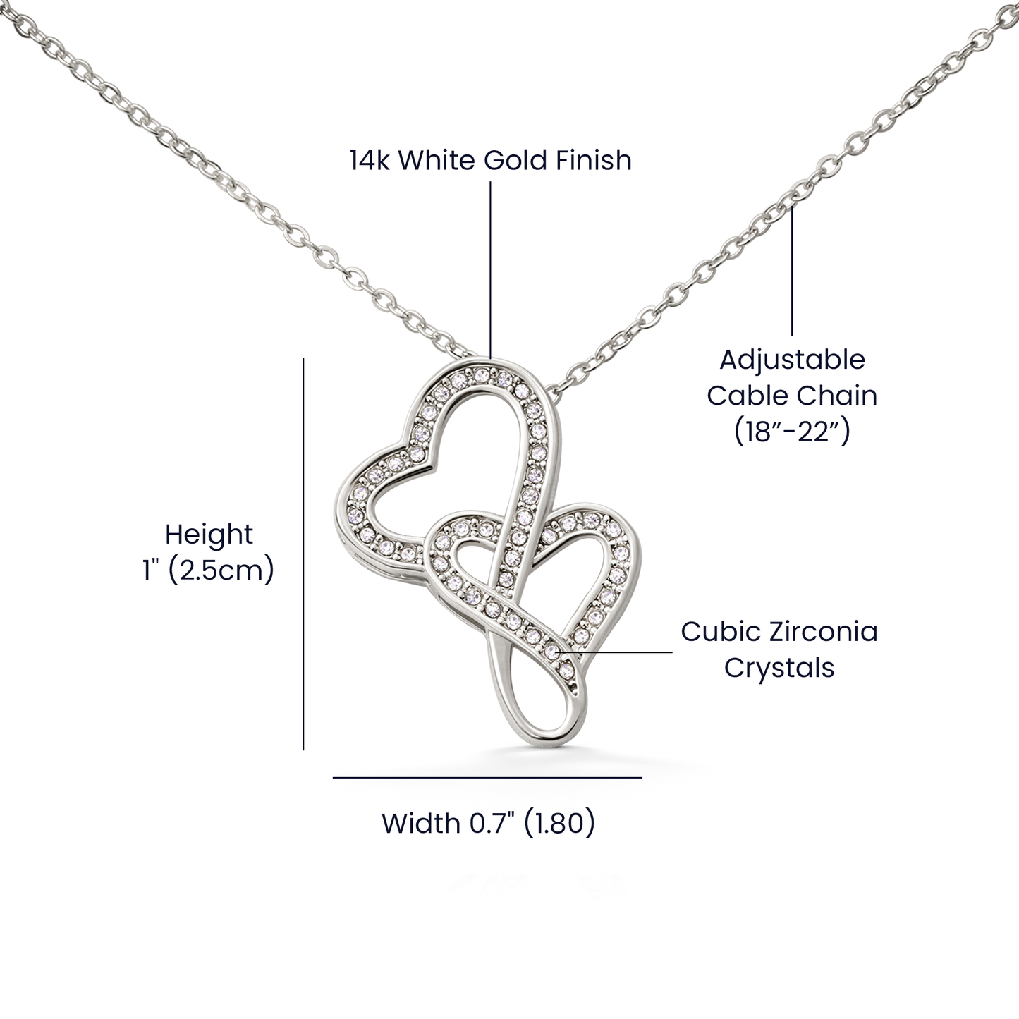 To My Future Wife – Heart-to-Heart Pendant Necklace