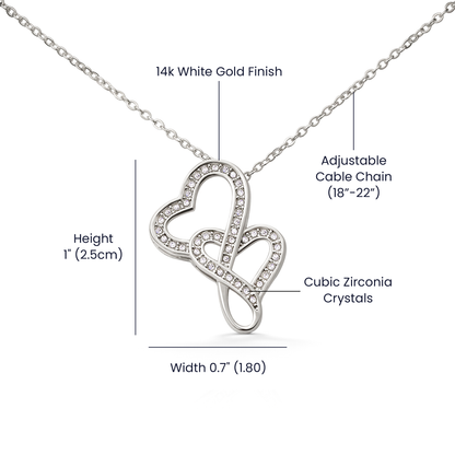 To My Future Wife – Heart-to-Heart Pendant Necklace