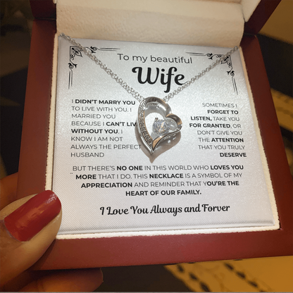 To My Wife - Cant Live Without You - Gift from Husband