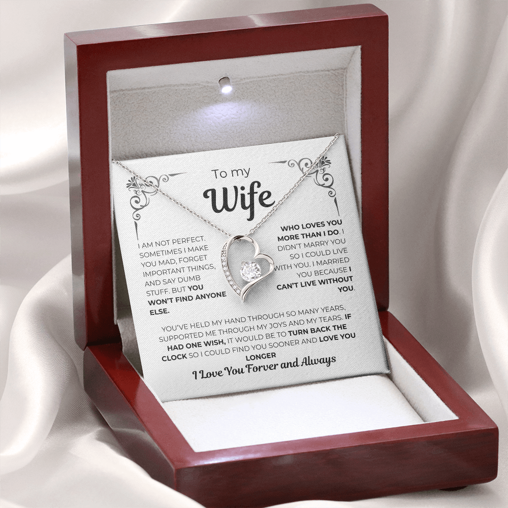 To My Wife – Heart of My Life Necklace
