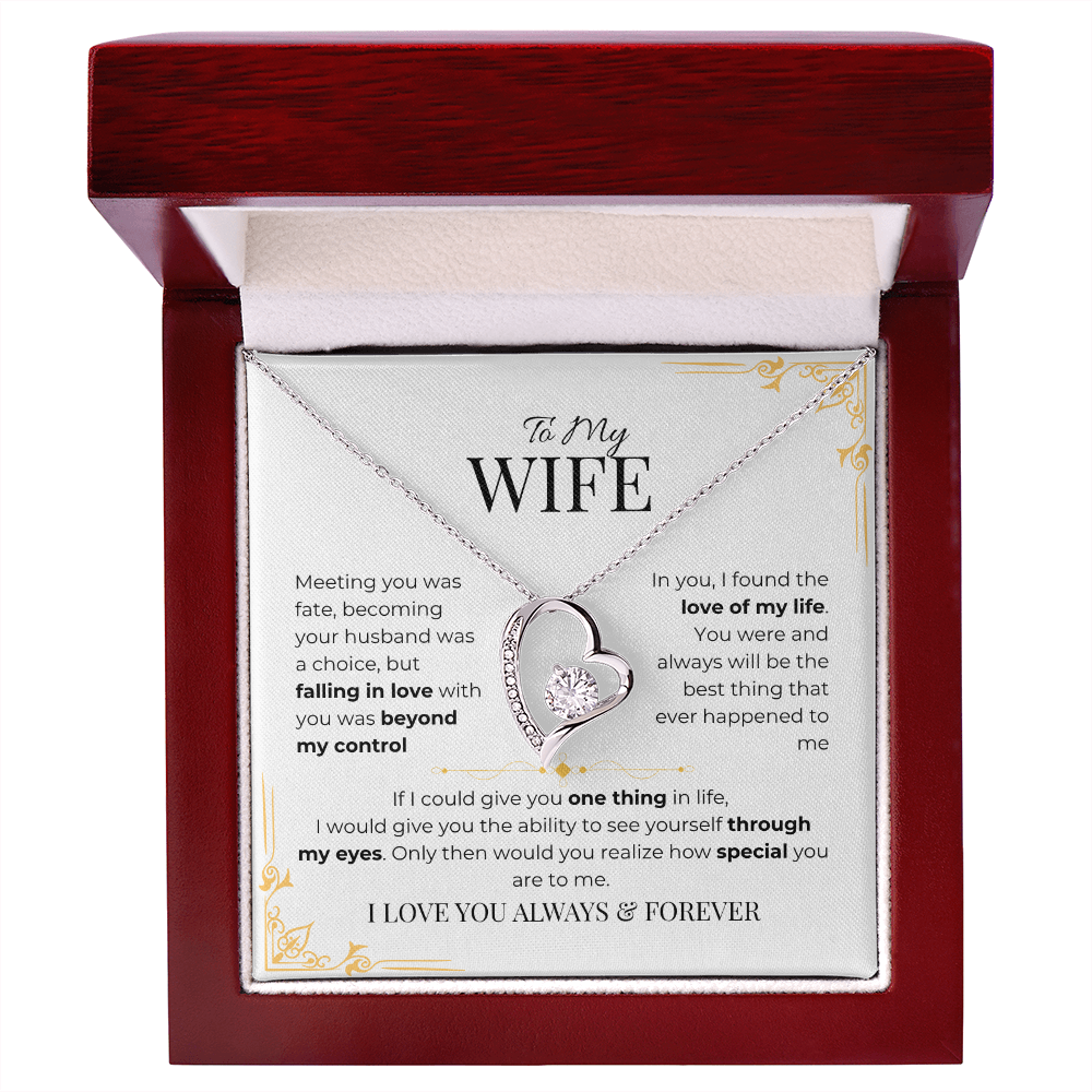 To My Wife - Forever Love Necklace