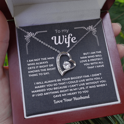 To My Wife - Forever Love Necklace