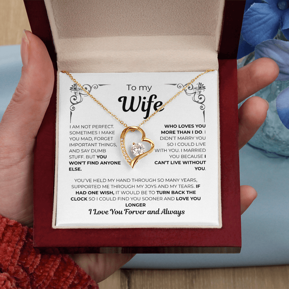 To My Wife – Heart of My Life Necklace