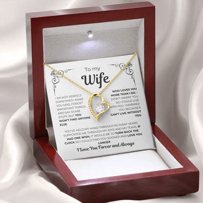 To My Wife – Heart of My Life Necklace