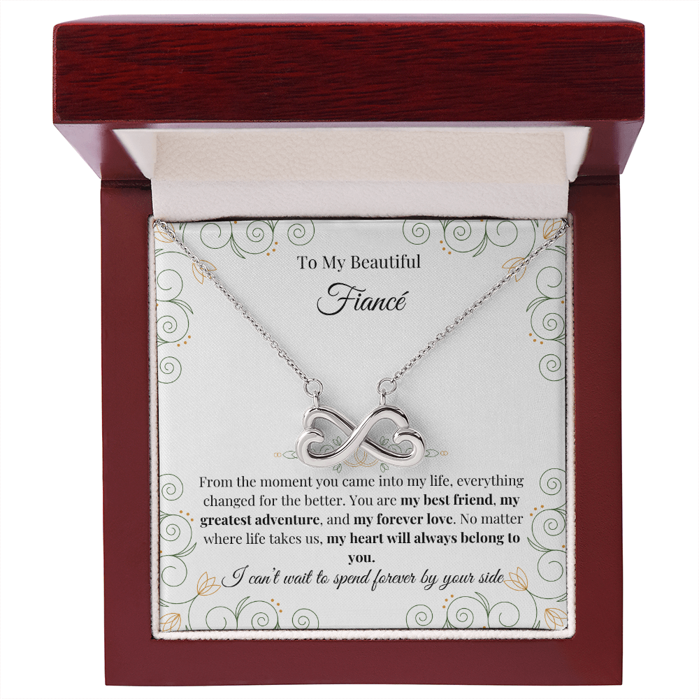 To My Beautiful Fiancé – Endless Love Necklace