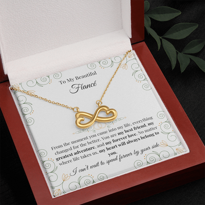 To My Beautiful Fiancé – Endless Love Necklace