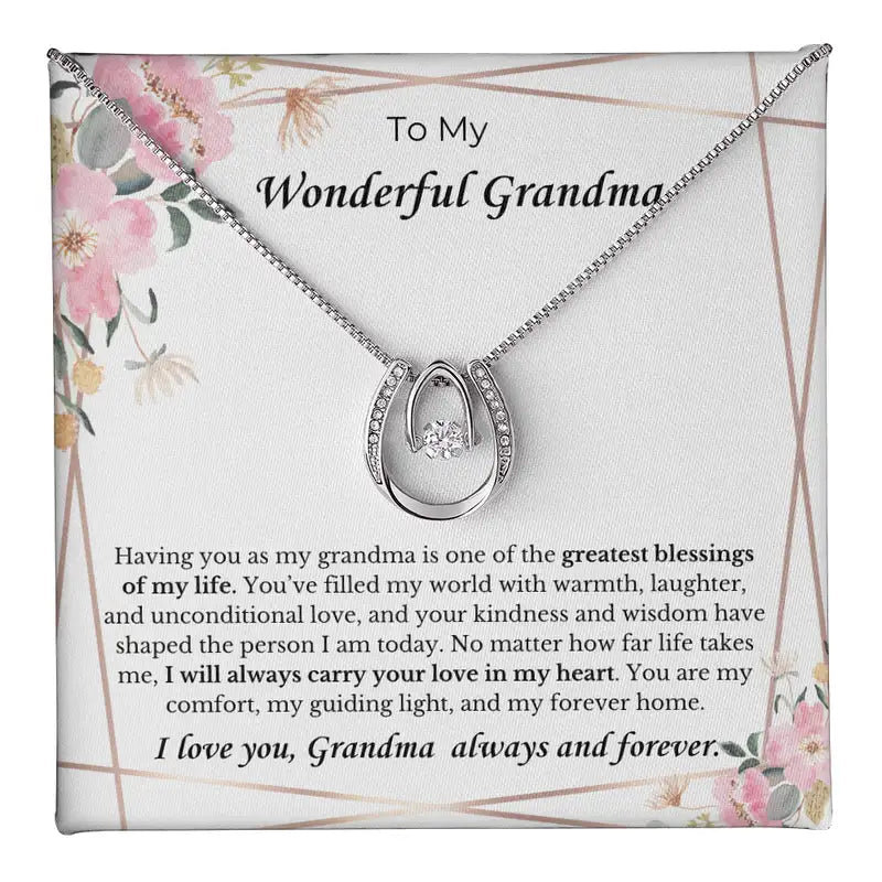 To My Grandma" - Eternal Love Necklace