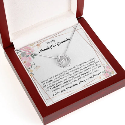 To My Grandma" - Eternal Love Necklace