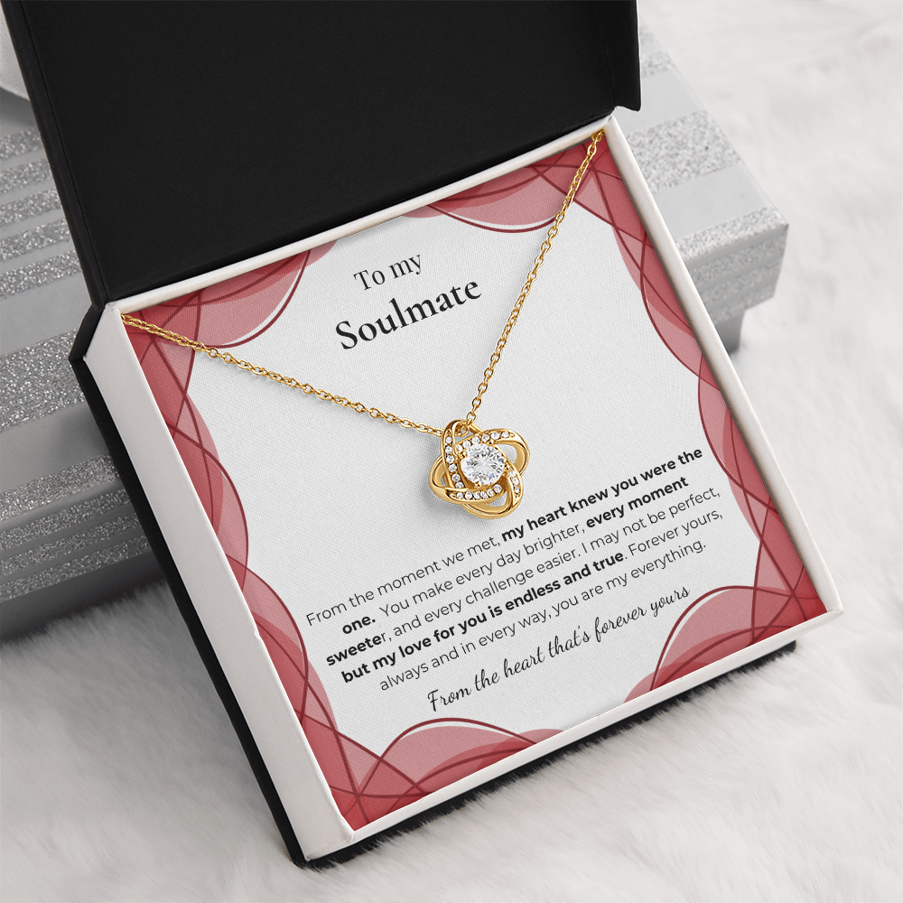 To My Soulmate – Romantic Necklace Gift