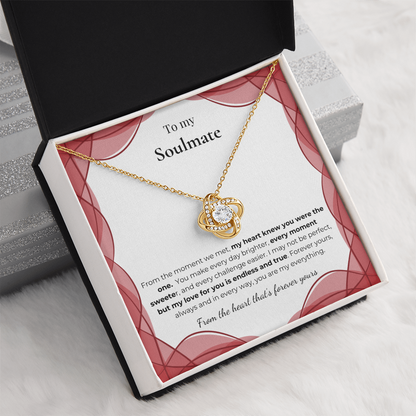 To My Soulmate – Romantic Necklace Gift