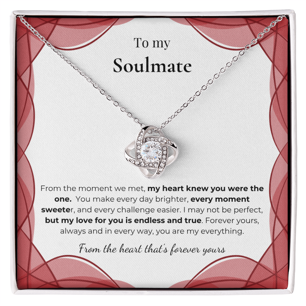 To My Soulmate – Romantic Necklace Gift