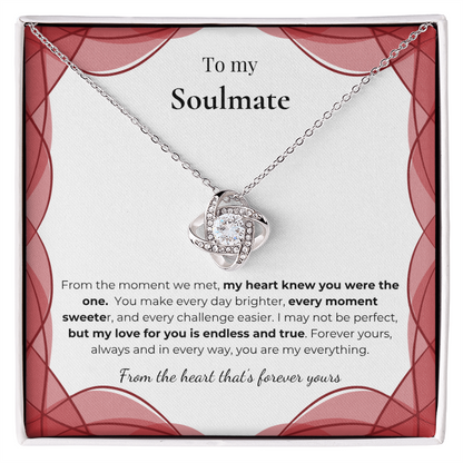 To My Soulmate – Romantic Necklace Gift